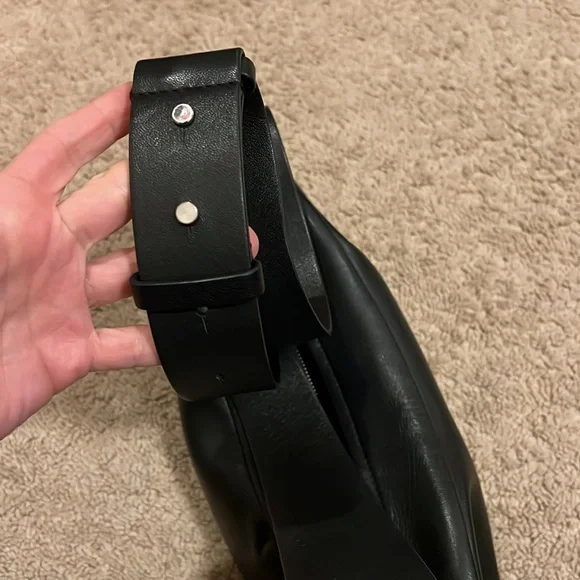 COS Black Leather Crescent Crossbody Bag - Picture 10 of 11